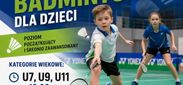 Zaproszenie na turniej badmintona dla dzieci BKB w bielskiej ARRenie